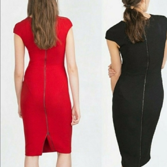 Zara Zipper Back Dress - Picture 2 of 9